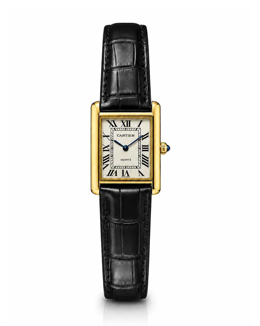 Cartier Black Gold Tank Louis Watch
