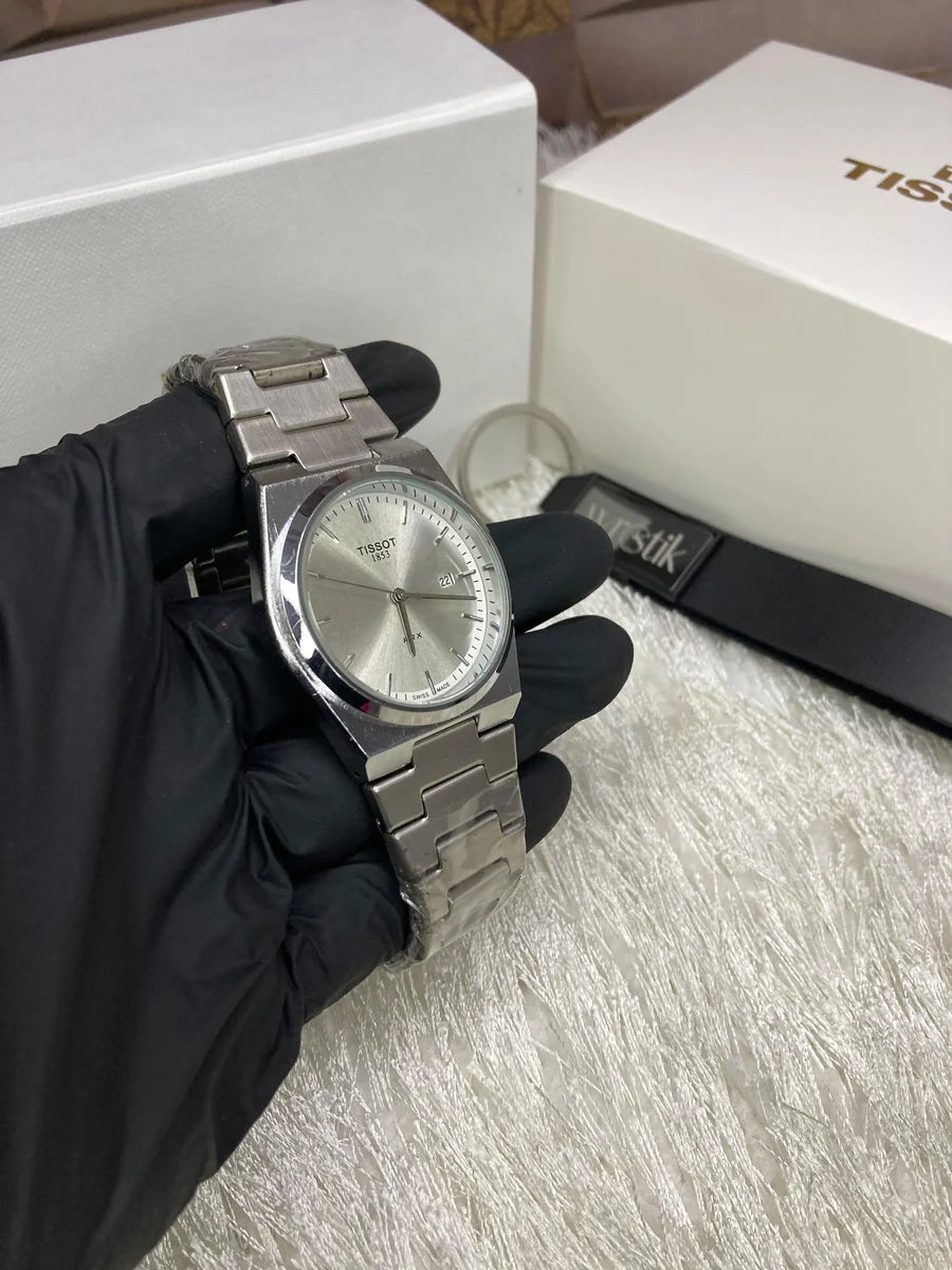 TST PRX 1853 Chain – Silver Dial